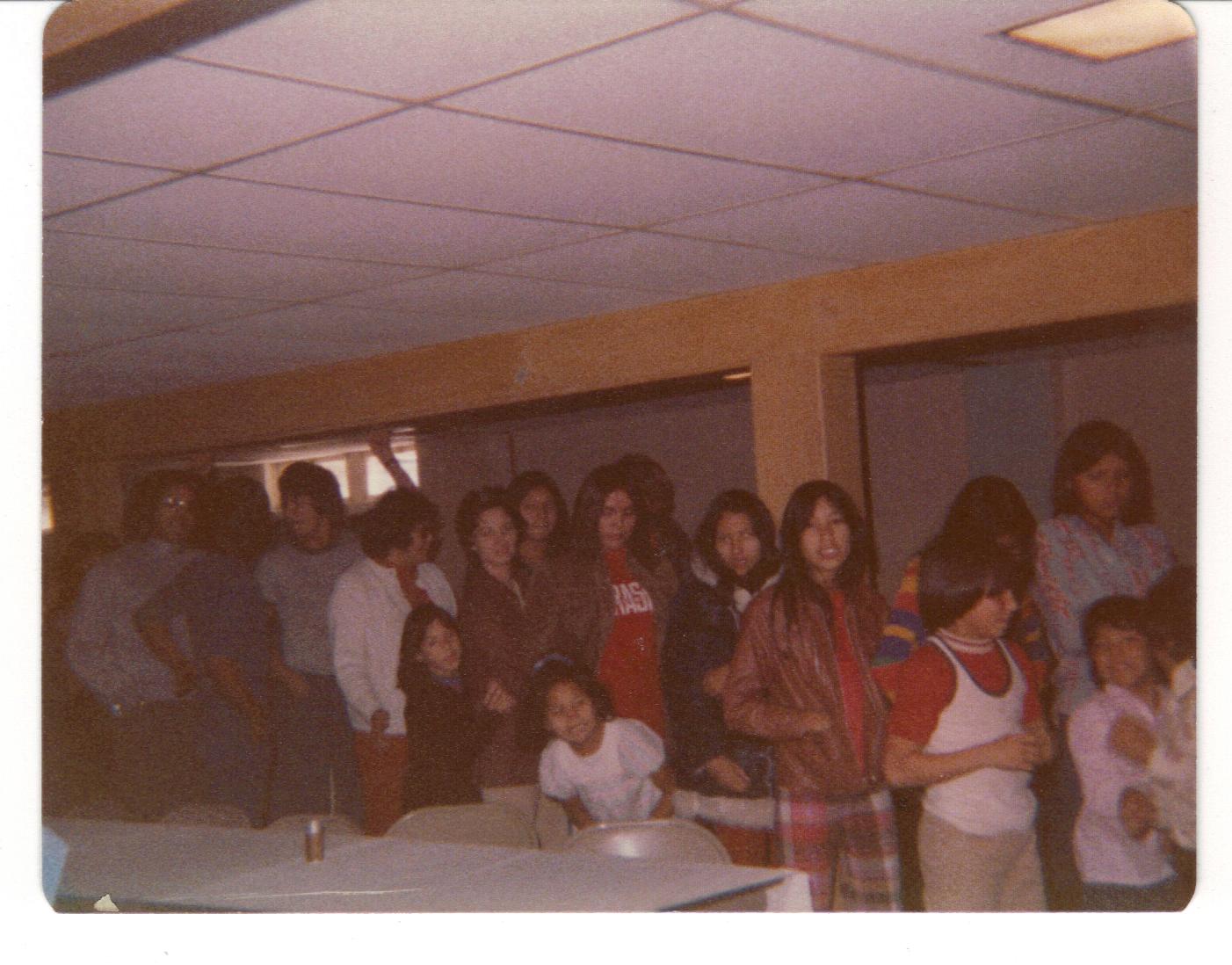 People in basement